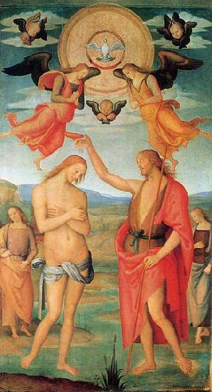 Pietro Perugino The Baptism of Christ oil painting picture